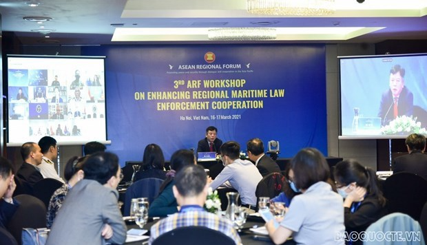 arf talks regional cooperation in maritime law enforcement